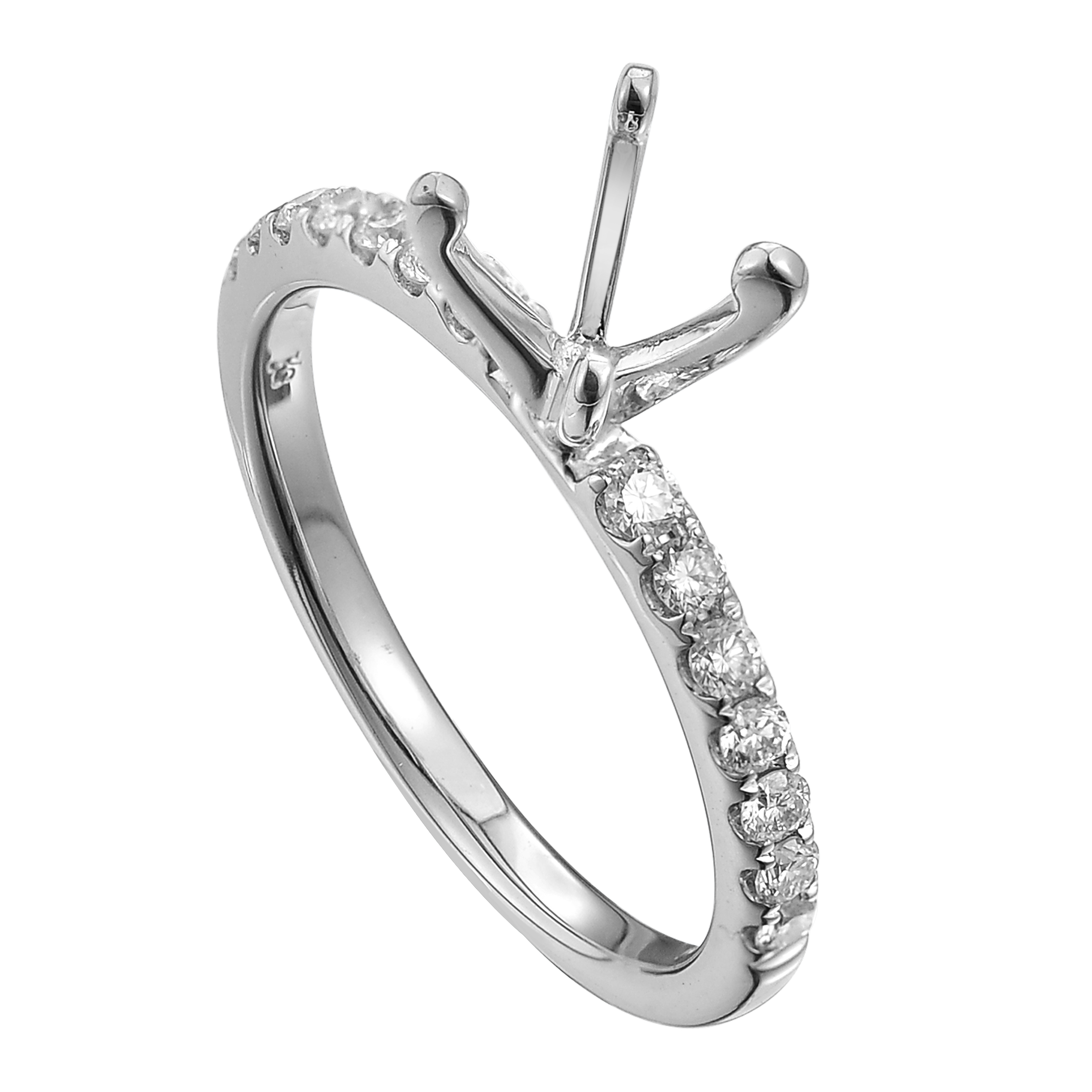 Diamond Ring Mounting 0.29 ct. 14K White Gold